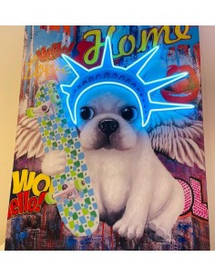 Locomocean - Peinture Néon - Liberty Dog - 90x120cm
