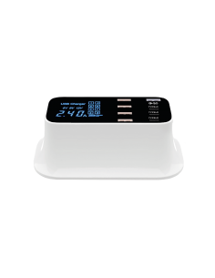 XQISIT - Station de charge usb 8 ports 40w - Blanc