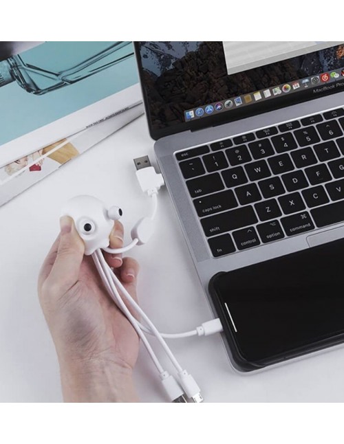 Xoopar - Jelly - Multi câble USB - Blanc  - 1