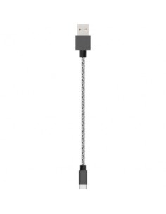Bigben - Câble USB/USB-C 3A - Tissé 2 Mètres - Noir