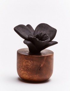 Orchidée du Népal | Diffuseur de parfum en bois et céramique noire