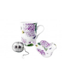 MUG 300ML+FILTRE+REPOSE-SACHET LILAS - AFFINI'THE